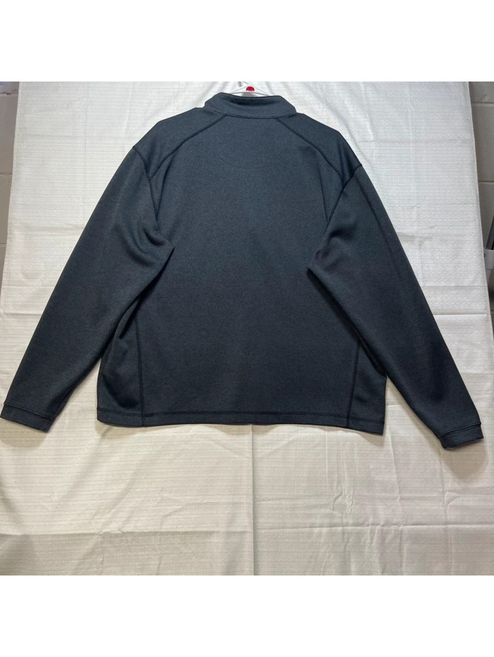 Pebble Beach Performance Men's Black Quarter Zip Pullover Large Golf Jacket - Picture 2 of 7